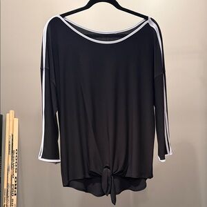 Black and White Women's Top